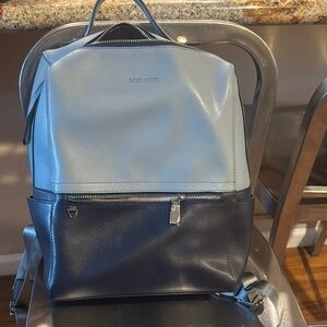Blue and Black Laptop Bag with Modern Design